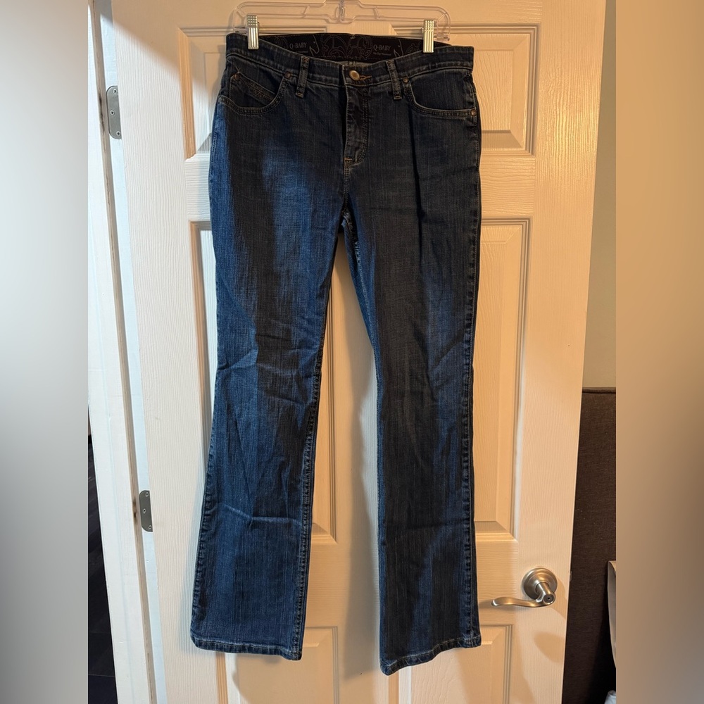 Wrangler Women's Q-Baby Bootcut Jeans - Dark Blue
